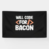 Programmer zal code voor Bacon Spandoek (Horizontaal)
