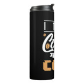 Programmer zet koffie in code thermosbeker (Gedraaid links)