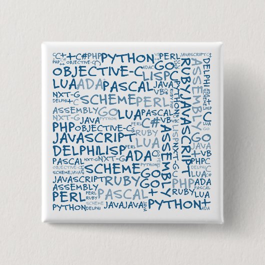 Programmeraars hebben meerdere programmeervaardigh vierkante button 5,1 cm (Voorkant)
