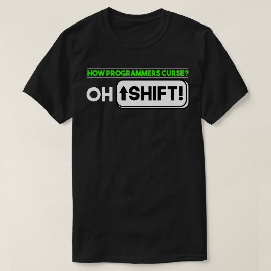Programmeren Hoe programmeurs vloeken T-shirt (Design voorkant)