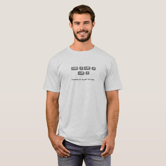 Programmering 101 t-shirt (Voorkant volledig)