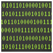 Programmering 1s en 0s de Code van de Computer - O Stof (Swatch)