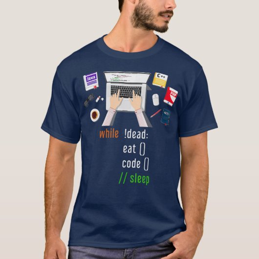 Programmering Coding Software Ontwikkelaar Gift T-shirt (Voorkant)