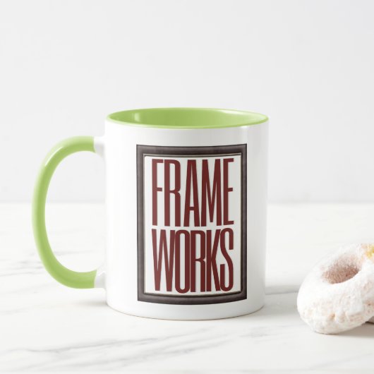 Programmering en software engineering raamwerk mok (Met donut)