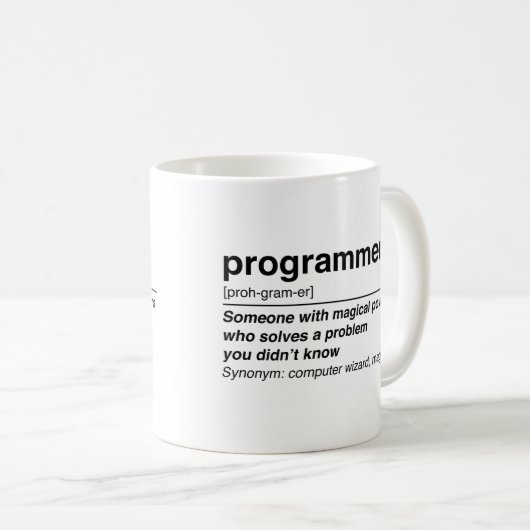 Programmeringsdefinitie Koffiemok (Voorkant rechts)