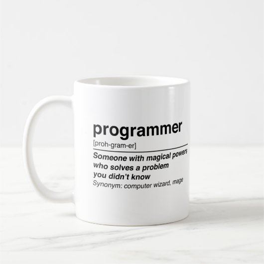 Programmeringsdefinitie Koffiemok (Links)