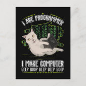 Programmeringsinformatica humor briefkaart (Voorkant)