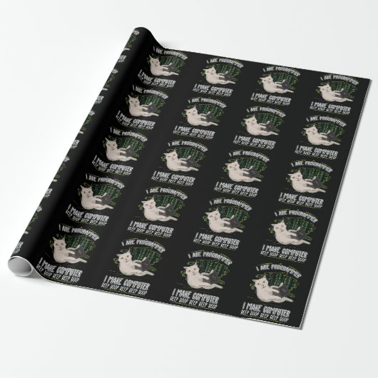 Programmeringsinformatica humor cadeaupapier (Uitgerold)