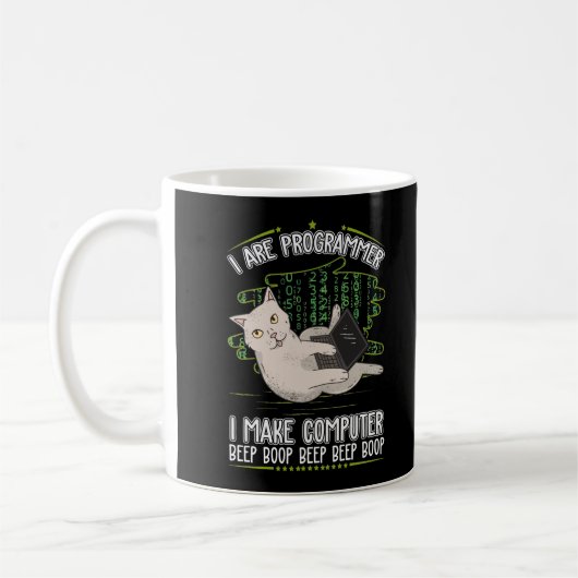Programmeringsinformatica humor koffiemok (Links)