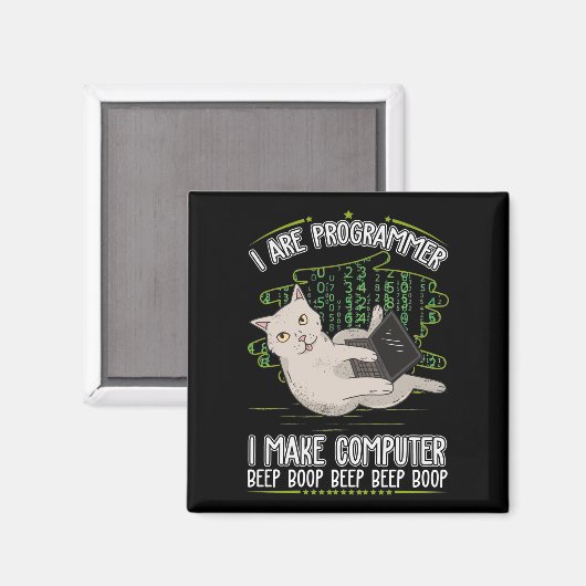 Programmeringsinformatica humor magneet (Voorkant / Achterkant)