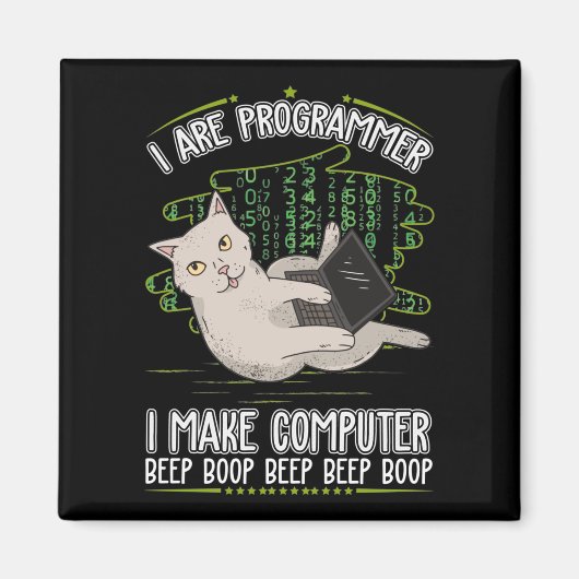 Programmeringsinformatica humor magneet (Voorkant)