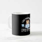 Programmeringskat laat computer piepen koffiemok (Voorkant links)