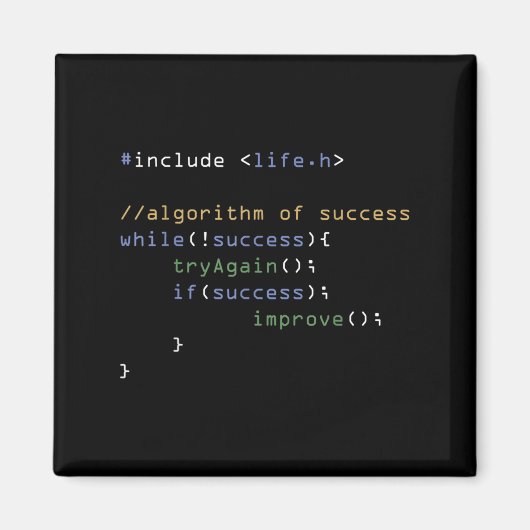 Programmers Computer Science Meme Coding Humor Magneet (Voorkant)