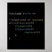 Programmers Computer Science Meme Coding Humor Poster (Voorkant)