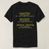 Programmers Funny Algoritme Heuristic Machine Lear T-shirt (Design voorkant)