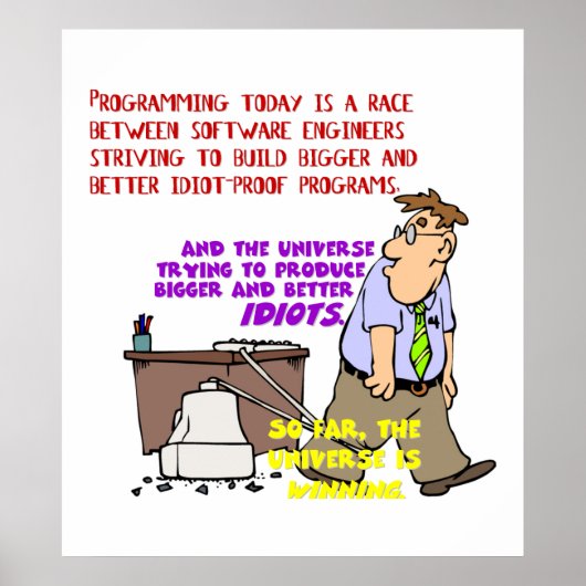 Programmers versus het universum (1) poster (Voorkant)