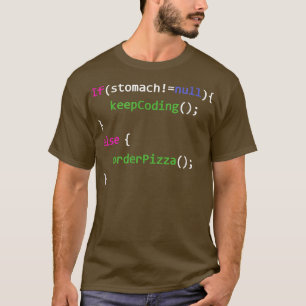 Programmers Way of Order Pizza 26684839 T-shirt
