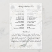Programmes de cérémonie de mariage bordeaux à fleu (Dos)