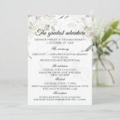 Programmes de cérémonie de mariage bordeaux à fleu (Debout devant)