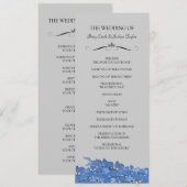 Programmes de cérémonie des mariages (Devant / Derrière)