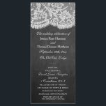 Programmes de collecte des Mariages Chalkboard & L<br><div class="desc">La collection Chalkboard & dentelle est un design étonnant avec un bel arrière - plan effet Chalkboard avec une coupe en dentelle blanche vintage romantique. Ces programmes peuvent être personnalisés pour votre occasion spéciale et feraient le modèle parfait pour les mariages, douches nuptiales, fêtes de fiançailles, fêtes d'anniversaire et bien...</div>