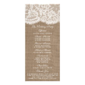Programmes de collection de Mariages Burlap & Lace (Dos)