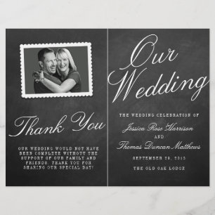 Programmes de collection de Mariages Chalkboard Fa