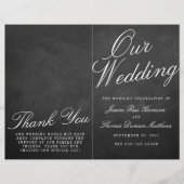 Programmes de collection de Mariages Chalkboard Fa (Devant)