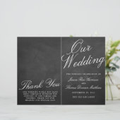 Programmes de collection de Mariages Chalkboard Fa (Debout devant)