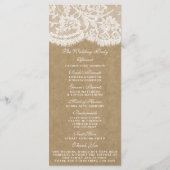 Programmes de collection de Mariages Kraft & Lace (Dos)