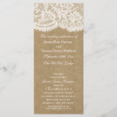 Programmes de collection de Mariages Kraft & Lace (Devant)