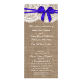 Programmes de collection de Mariages Rustic Blue B (Devant)