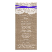 Programmes de collection de Mariages Rustic Blue B (Dos)