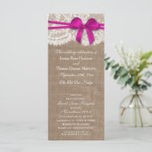 Programmes de collection de Mariages Rustic Pink B (Debout devant)