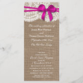 Programmes de collection de Mariages Rustic Pink B (Devant)