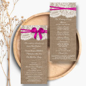 Programmes de collection de Mariages Rustic Pink B