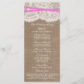 Programmes de collection de Mariages Rustic Pink B (Dos)