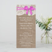 Programmes de collection de Mariages Rustic Pink B (Debout devant)