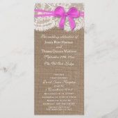 Programmes de collection de Mariages Rustic Pink B (Devant)