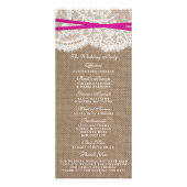 Programmes de collection de Mariages Rustic Pink B (Dos)