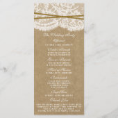 Programmes de collection Kraft, dentelle et tourne (Dos)