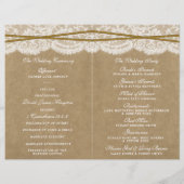 Programmes de collection Kraft, dentelle et tourne (Dos)