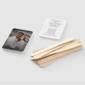 Programmes de éventails à main pour mariage avec p (Non-assemblé)