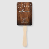 Programmes de éventails à main pour mariage avec p (Devant)