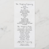 programmes de mariage à ancre peinte nautique (Dos)