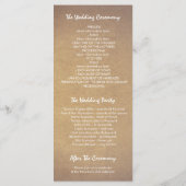 programmes de mariage à la couronne fleurie (Dos)