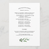 Programmes de mariage à la végétation simple et él (Dos)