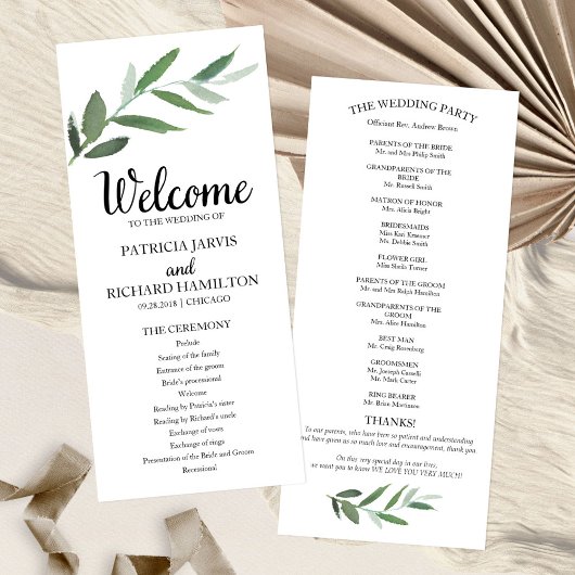 Programmes de mariage à la végétation simple et él