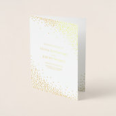 Programmes de mariage à points de confettis en feu (Devant)