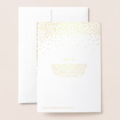 Programmes de mariage à points de confettis en feu (Derrière avec enveloppe)